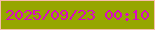 文字の大きさ：5、枠の色：f6bfab、背景の色：96a600、文字の色：da09c3 無料ブログパーツのブログ時計