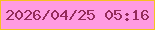 文字の大きさ：2、枠の色：f6c120、背景の色：ff9be1、文字の色：942b5a 無料ブログパーツのブログ時計