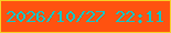 文字の大きさ：3、枠の色：f6cf27、背景の色：ff5210、文字の色：0cc7ca 無料ブログパーツのブログ時計