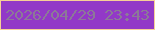 文字の大きさ：1、枠の色：f6d097、背景の色：9239c7、文字の色：8c7997 無料ブログパーツのブログ時計