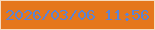 文字の大きさ：3、枠の色：f6dbbe、背景の色：e5771c、文字の色：5c83d4 無料ブログパーツのブログ時計