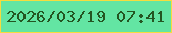 文字の大きさ：4、枠の色：f6dc3e、背景の色：63e5a3、文字の色：245622 無料ブログパーツのブログ時計