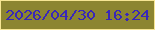 文字の大きさ：2、枠の色：f6e594、背景の色：8c8531、文字の色：3827b9 無料ブログパーツのブログ時計