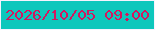 文字の大きさ：2、枠の色：f6f3fe、背景の色：0dc7bc、文字の色：d3165f 無料ブログパーツのブログ時計