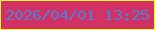文字の大きさ：4、枠の色：f6fd35、背景の色：d13164、文字の色：557acf 無料ブログパーツのブログ時計