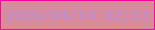 文字の大きさ：2、枠の色：f7059e、背景の色：da8b9b、文字の色：b991d8 無料ブログパーツのブログ時計