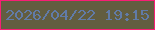 文字の大きさ：1、枠の色：f71e75、背景の色：625d40、文字の色：617ba8 無料ブログパーツのブログ時計