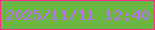 文字の大きさ：2、枠の色：f72e8b、背景の色：6bb642、文字の色：c16cfd 無料ブログパーツのブログ時計