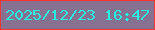 文字の大きさ：1、枠の色：f7342e、背景の色：877191、文字の色：25f2df 無料ブログパーツのブログ時計