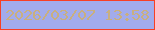 文字の大きさ：3、枠の色：f73f25、背景の色：a2abec、文字の色：c9af7f 無料ブログパーツのブログ時計