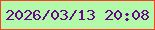 文字の大きさ：5、枠の色：f74126、背景の色：b2f9aa、文字の色：6a0689 無料ブログパーツのブログ時計