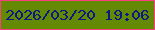 文字の大きさ：5、枠の色：f7417e、背景の色：648903、文字の色：091986 無料ブログパーツのブログ時計