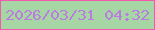文字の大きさ：4、枠の色：f757af、背景の色：a5d6a3、文字の色：bc7cdf 無料ブログパーツのブログ時計