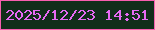 文字の大きさ：5、枠の色：f75eaf、背景の色：112e1a、文字の色：e76af3 無料ブログパーツのブログ時計