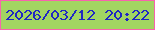 文字の大きさ：1、枠の色：f763ad、背景の色：a2d562、文字の色：1f27c3 無料ブログパーツのブログ時計