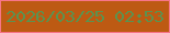 文字の大きさ：2、枠の色：f77588、背景の色：bd5a13、文字の色：5a9350 無料ブログパーツのブログ時計