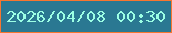 文字の大きさ：2、枠の色：f77630、背景の色：2a7892、文字の色：9cffe4 無料ブログパーツのブログ時計