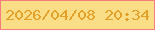 文字の大きさ：5、枠の色：f77c7e、背景の色：f9dd87、文字の色：e1a12a 無料ブログパーツのブログ時計