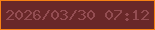 文字の大きさ：3、枠の色：f78214、背景の色：692829、文字の色：934d52 無料ブログパーツのブログ時計