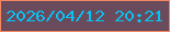 文字の大きさ：2、枠の色：f78662、背景の色：694b5c、文字の色：08c2f5 無料ブログパーツのブログ時計