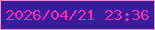 文字の大きさ：3、枠の色：f78bc9、背景の色：371d9d、文字の色：fc2bab 無料ブログパーツのブログ時計