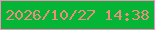 文字の大きさ：3、枠の色：f78cc3、背景の色：05b636、文字の色：ef8c82 無料ブログパーツのブログ時計