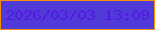 文字の大きさ：5、枠の色：f79006、背景の色：513bd8、文字の色：5518e4 無料ブログパーツのブログ時計