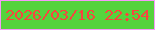 文字の大きさ：3、枠の色：f799fa、背景の色：55d33d、文字の色：f9443e 無料ブログパーツのブログ時計