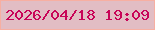 文字の大きさ：4、枠の色：f7afa2、背景の色：e2bdc4、文字の色：c80458 無料ブログパーツのブログ時計