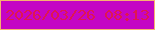 文字の大きさ：2、枠の色：f7b270、背景の色：c405c4、文字の色：df1651 無料ブログパーツのブログ時計