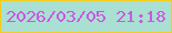 文字の大きさ：2、枠の色：f7cc1e、背景の色：a9e0d3、文字の色：ca58e0 無料ブログパーツのブログ時計