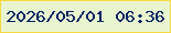 文字の大きさ：3、枠の色：f7d93f、背景の色：e9f5cf、文字の色：002567 無料ブログパーツのブログ時計
