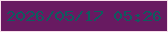 文字の大きさ：1、枠の色：f7dfeb、背景の色：681a61、文字の色：0e5c5e 無料ブログパーツのブログ時計