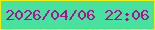 文字の大きさ：2、枠の色：f7ed01、背景の色：48e2a0、文字の色：aa138e 無料ブログパーツのブログ時計