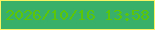 文字の大きさ：1、枠の色：f7f365、背景の色：38b06a、文字の色：5ac607 無料ブログパーツのブログ時計