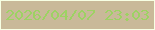 文字の大きさ：1、枠の色：f7ffe4、背景の色：c9b999、文字の色：9dd263 無料ブログパーツのブログ時計