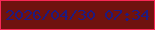 文字の大きさ：1、枠の色：f82856、背景の色：6f120f、文字の色：1e1a80 無料ブログパーツのブログ時計