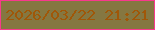 文字の大きさ：5、枠の色：f8398d、背景の色：857741、文字の色：a05708 無料ブログパーツのブログ時計