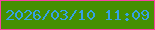 文字の大きさ：3、枠の色：f842a3、背景の色：449002、文字の色：35a1e6 無料ブログパーツのブログ時計