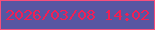 文字の大きさ：3、枠の色：f84e7b、背景の色：5856a2、文字の色：f11f55 無料ブログパーツのブログ時計
