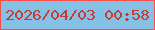 文字の大きさ：1、枠の色：f84f49、背景の色：84c1e5、文字の色：c43d32 無料ブログパーツのブログ時計