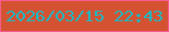 文字の大きさ：1、枠の色：f85b8d、背景の色：d45232、文字の色：18bcc7 無料ブログパーツのブログ時計