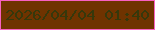 文字の大きさ：1、枠の色：f860c1、背景の色：6f3300、文字の色：36380b 無料ブログパーツのブログ時計