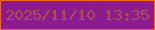 文字の大きさ：5、枠の色：f8681a、背景の色：8d1a8f、文字の色：b0524d 無料ブログパーツのブログ時計