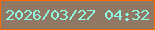 文字の大きさ：5、枠の色：f86a04、背景の色：907864、文字の色：8dfee3 無料ブログパーツのブログ時計