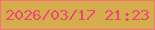 文字の大きさ：3、枠の色：f87177、背景の色：d6ad4c、文字の色：ec4775 無料ブログパーツのブログ時計