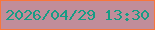 文字の大きさ：3、枠の色：f8763b、背景の色：c18d9a、文字の色：179c85 無料ブログパーツのブログ時計