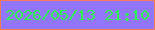 文字の大きさ：5、枠の色：f87953、背景の色：9176fa、文字の色：2ef153 無料ブログパーツのブログ時計