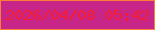 文字の大きさ：1、枠の色：f87f35、背景の色：c72587、文字の色：f51b30 無料ブログパーツのブログ時計