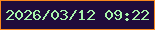 文字の大きさ：4、枠の色：f8871d、背景の色：200c3b、文字の色：a7f5ab 無料ブログパーツのブログ時計